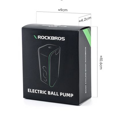 4. Pompka elektryczna Rockbros 42520006001 kompresor z cyfrowym wyświetlaczem do piłek / balonów - niebieska