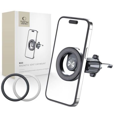 Uchwyt Tech-Protect N53 samochodowy na telefon z MagSafe na kratkę nawiewu - czarny