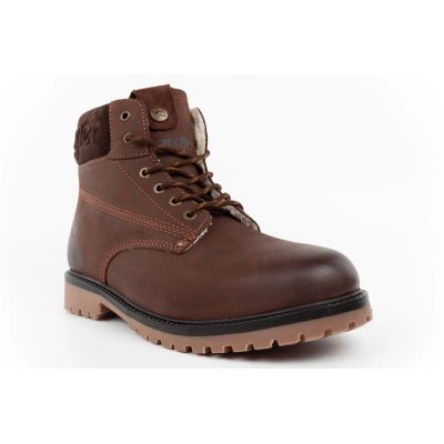 3. Wrangler buty męskie zimowe ocieplane trapery skórzane trzewiki wysokie