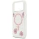 6. Etui Guess Resin Flowers Glitter MagSafe na iPhone 17 Pro Max - różowe