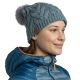 2. Buff Knitted Fleece Caryn Beanie 13674377010 Zielone One size