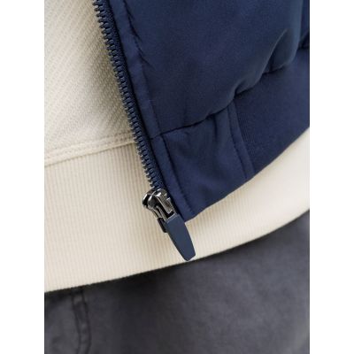 6. Jack&Jones męska kurtka bomberka JJECHARGE STAND COLLAR BOMBER NOOS 12288895 NAVY BLAZER