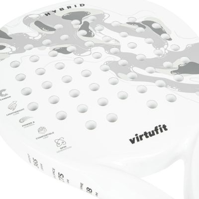 13. VIRTUFIT RAKIETA PADEL HYBRID - BIAŁO-SZARA