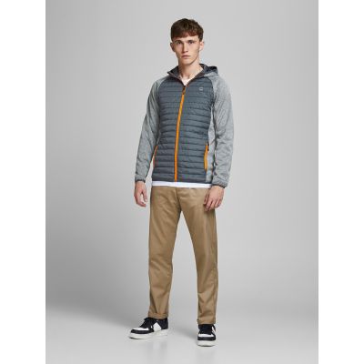 4. Jack&Jones kurtka pikowana JJEMULTI QUILTED JACKET 12182242 GREY MELANGE/SET-IN SLE