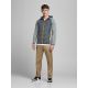 4. Jack&Jones kurtka pikowana JJEMULTI QUILTED JACKET 12182242 GREY MELANGE/SET-IN SLE