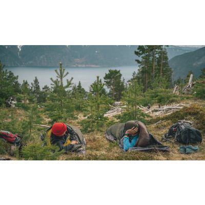 4. Robens Mountain Bivvy Dorosły Śpiwór prostokątny Nylon, Poliester Ciemny Zielony