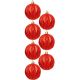37. BOMBKA DEKORACYJNA PLASTIKOWA 6CM SET 35 SZT CZERWONA