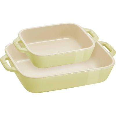 STAUB COOKING Zestaw 2 półmisków prostokątnych, jasnozielony