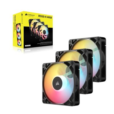 4. Corsair RS120-R ARGB Obudowa komputera Wentylator 12 cm Czarny 3 szt.