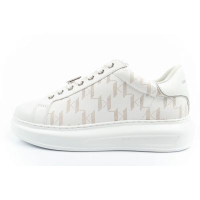 2. Karl Lagerfeld Kapri buty męskie sneakersy skóra naturalna białe