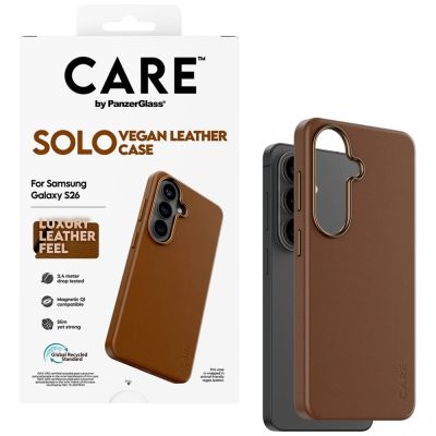 4. Etui CARE by PanzerGlass Solo na Samsung Galaxy S26 - brązowe