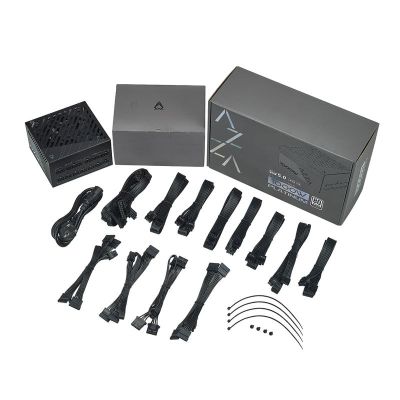 3. Azza Platinium moduł zasilaczy 1000 W 20+4 pin ATX ATX Czarny