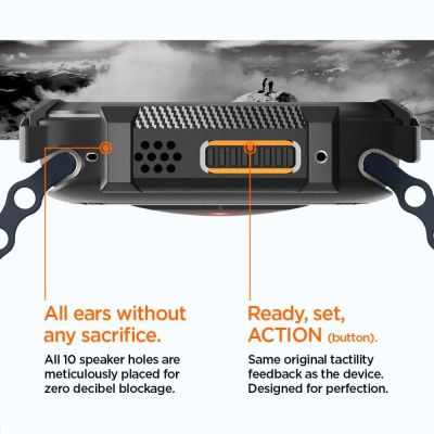 15. Etui Spigen Rugged Armor na Apple Watch Ultra (49 mm) - czarny mat