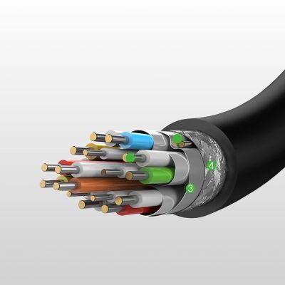 11. Ugreen kabel przewód HDMI - micro HDMI 19 pin 2.0v 4K 60Hz 30AWG 1,5m czarny (30102)