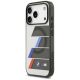 2. Etui BMW M IML Metal Buttons Tricolor Lines MagSafe na iPhone 17 Pro - szare