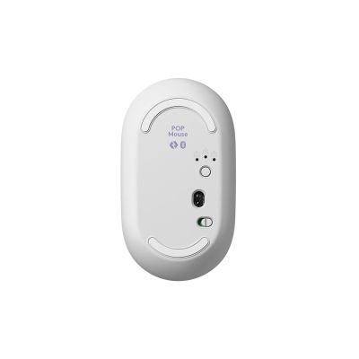3. Logitech Pop Icon Combo klawiatura Dołączona myszka Uniwersalne Bluetooth QWERTY Turecki Liliowy, Biały