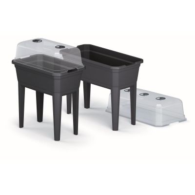 31. SZKLARNIA STOJĄCA ROZSADNIK RESPANA SET ECOLINE 59,6x36,8x75,3CM ANTRACYT