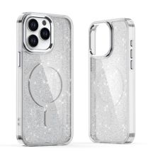 Etui brokatowe Glitter Case kompatybilne z MagSafe na iPhone 17 Pro Max - półprzezroczyste