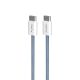 Kabel Puro Fabrik 60W USB-C - USB-C 1,5m - niebieski