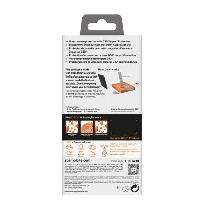 3. Szkło hartowane SBS Tempered Glass D3O z ramką do iPhone 16 Plus / iPhone 15 Plus