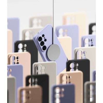 8. Etui Ringke Silicone MagSafe na Samsung Galaxy S26 Ultra - różowe