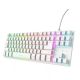 3. Klawiatura TKL Trust GXT 833W Thado White