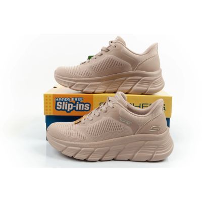 10. Skechers buty damskie sportowe Bobs B Flex SLIP-INS beżowe wygodne