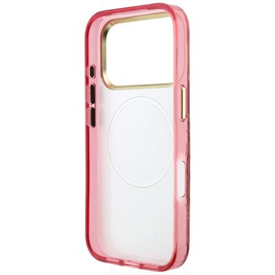 7. Etui Guess IML Glitter Blossom Roses na iPhone 17 Pro Max / 18 Pro Max - burgundowe