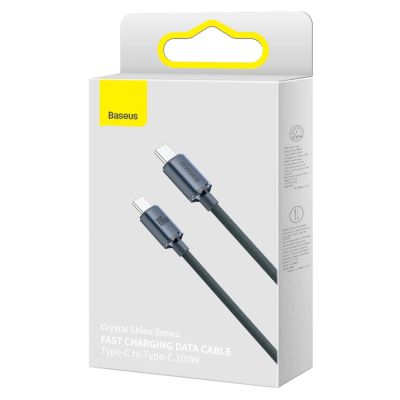5. Kabel Baseus CAJY000601 USB-C - USB-C PD 100W 5A 480Mb/s 1,2m - czarny