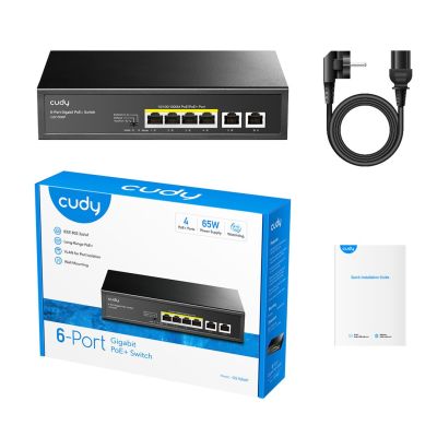 4. Switch CUDY GS1006P 4-GbE PoE