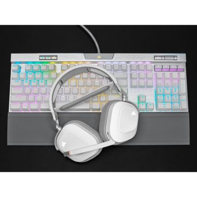 15. Słuchawki Corsair HS80 RGB Wireless White