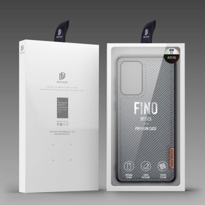 5. Dux Ducis Fino etui pokrowiec pokryty nylonowym materiałem Samsung Galaxy A73 niebieski