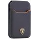 2. Portfel magentyczny Lamborghini D1 Genuine Leather MagSafe na telefon - czarno-pomarańczowy