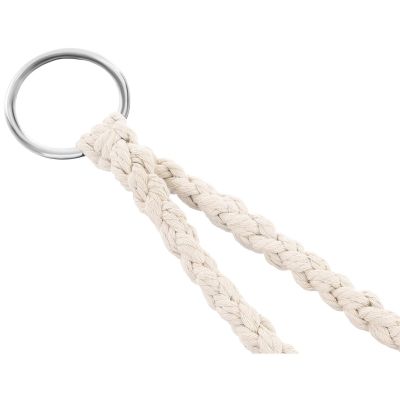 8. HAMAK AŻUROWY FOTEL WISZĄCY BOCIANIE GNIAZDO 80x60CM BIAŁY NEW STYL