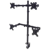 Manhattan 461566 uchwyt / stojak do monitorów 81,3 cm (32") Biurko Czarny