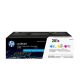 79. HP 201X – zestaw 3 oryginalnych wkładów z tonerem LaserJet XL, błękitny/purpurowy/żółty