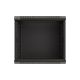 13. LANBERG SZAFA INSTALACYJNA RACK WISZĄCA 19" 9U 540X350 CZARNA DRZWI PRZESZKLONE (FLAT PACK)