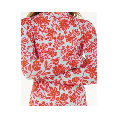 2. Kostium dziewczęcy RIP CURL Sunshine Upf Ls Surfsuit- Girl czerwony