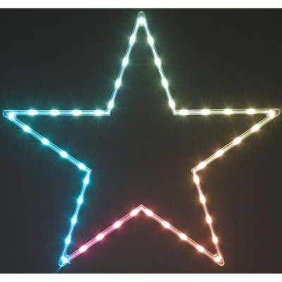 11. LAMPKA DEKORACYJNA GWIAZDA WISZĄCA 45LED RGB