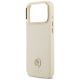 6. Etui Guess Grained Strass Logo MagSafe na iPhone 17 Pro Max - beżowe
