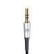 8. Kabel 3mk AUX minijack 3.5 mm / USB-C - srebrny