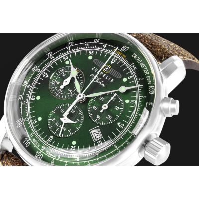 4. Zegarek Męski ZEPPELIN 100 Jahre Chronograph 8680-4 + BOX
