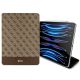 3. Etui Guess 4G Stripe Allover na iPad Pro 12.9" - brązowe