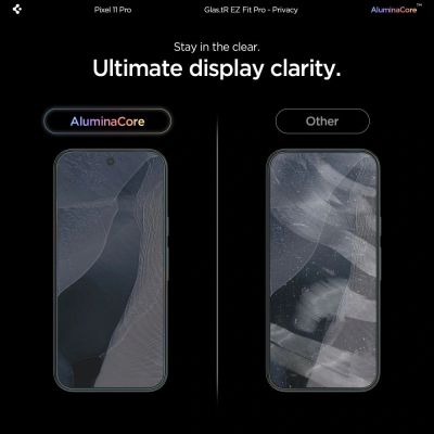 9. Szkło hartowane Spigen Glas.tR EZ Fit Pro HD Privacy 2-Pack prywatyzujące na Google Pixel Pro 9 Pro XL / 10 Pro XL / 11 Pro XL
