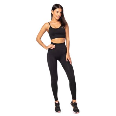 5. Legginsy sportowe damskie Carpatree Vibe Seamless - CP-VSL-BLACK