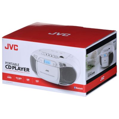 8. Radioodtwarzacz JVC RC-E451W Boombox white