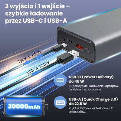 20. EXTRALINK EPB-126 20000MAH FAST CHARGING POWER BANK