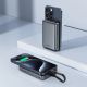 6. Powerbank Acefast M10 magnetyczny 2x USB-C PD 30W z ładowaniem indukcyjnym 15W i kablem USB-C - czarny