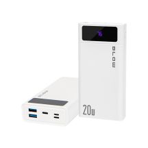 BLOW POWER BANK 20000MAH QC+PD 20W + LIGHTNING BIAŁY PB20E