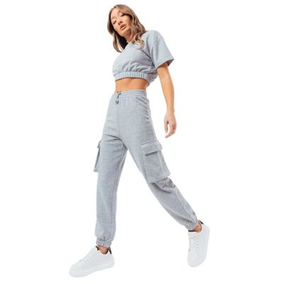 3. Dres Justhype Sweat Crop T-Shirt-Cargo Joggers W LABON004
